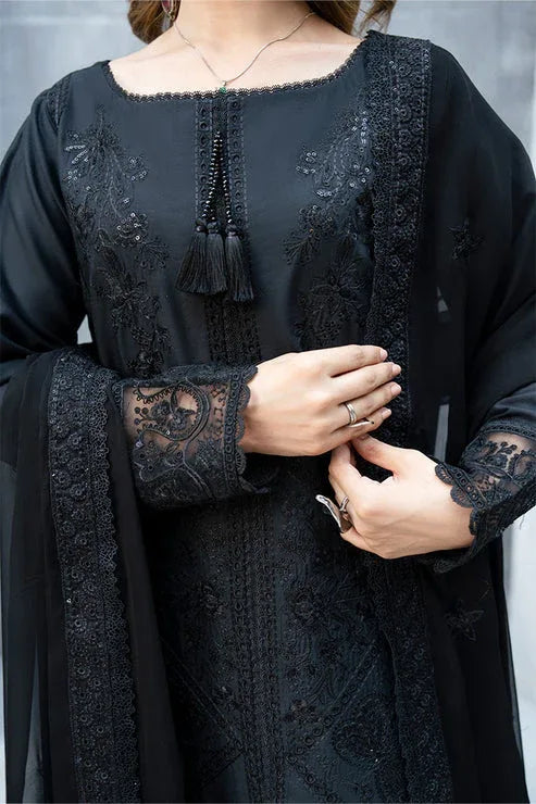Imrozia Premium | Whispers  of Fall | SP-124 Noire - Aqsa Fabrics