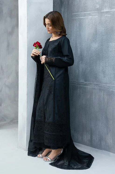 Imrozia Premium | Whispers  of Fall | SP-124 Noire - Aqsa Fabrics