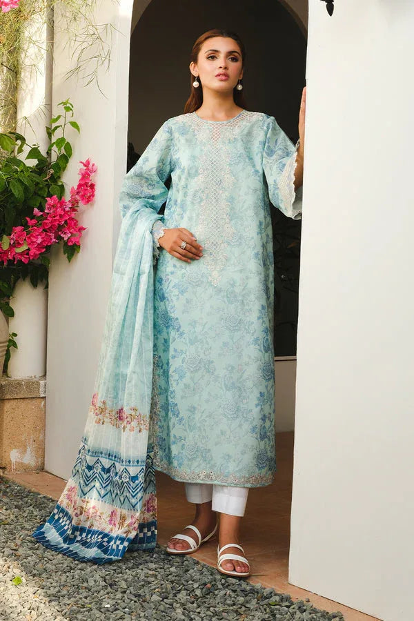 Baroque | Luxury Pret 24 | LAWN UF-661 - Aqsa Fabrics