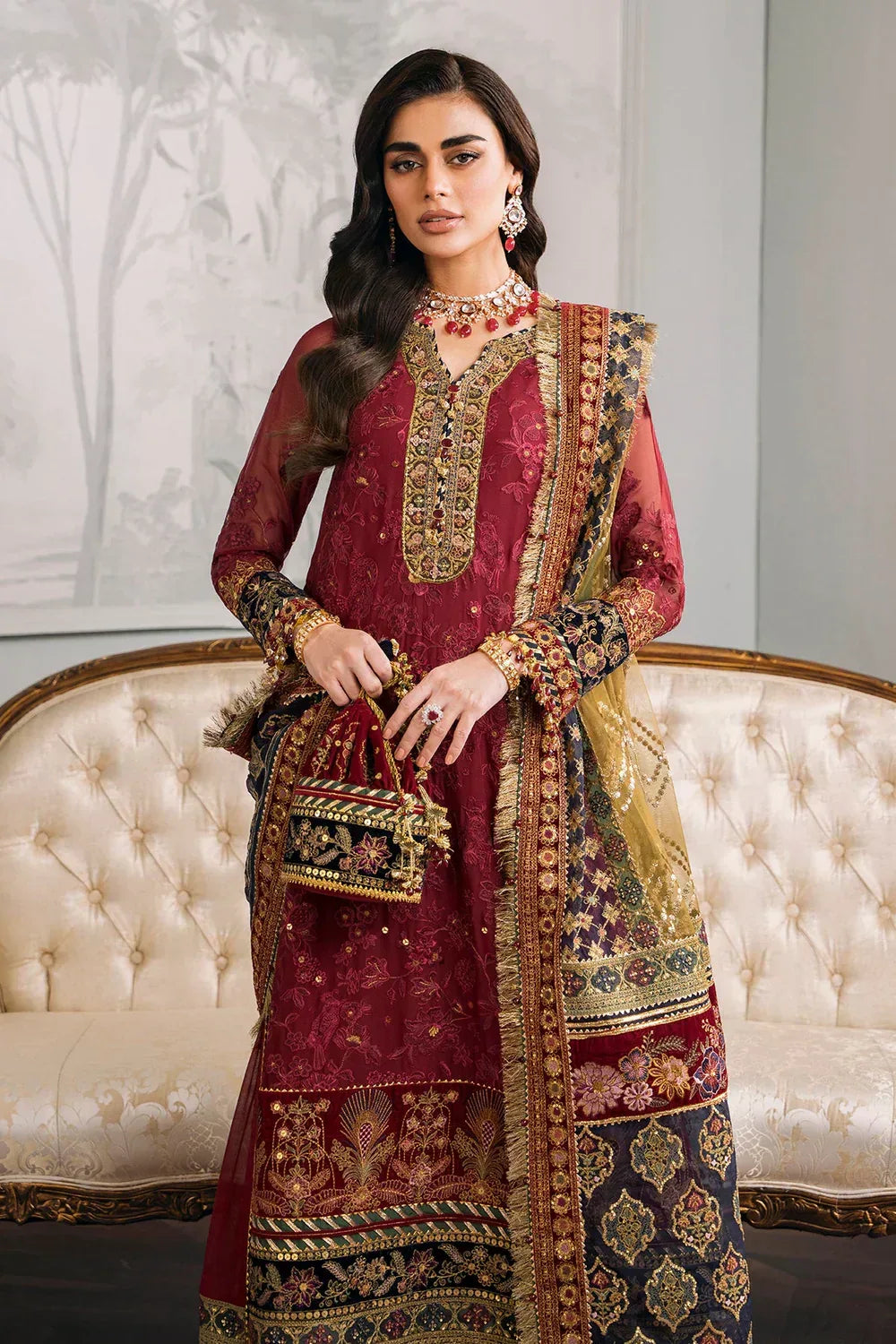 Baroque | Chantelle Embroidered Collection | CH12-07 - Aqsa Fabrics