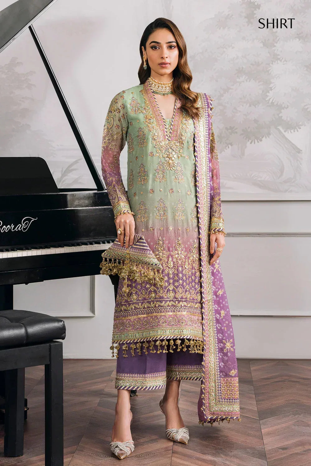 Baroque | Chantelle Embroidered Collection | CH12-08 - Aqsa Fabrics