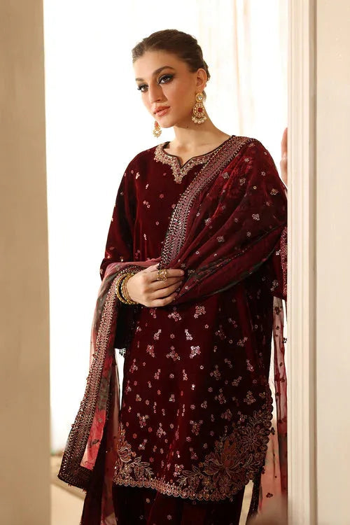 Baroque | Velvet 25 | UF-4314 - Aqsa Fabrics