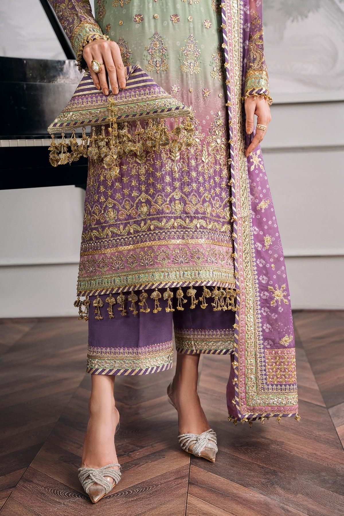 EMBROIDERED CHIFFON CH12-08 STITCHED
