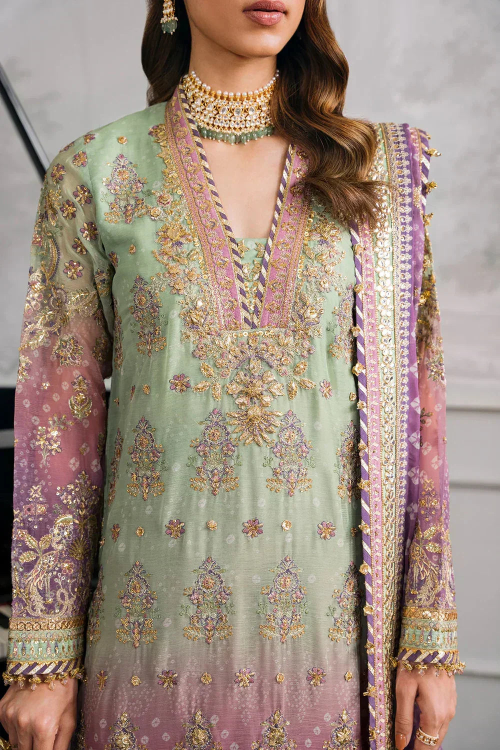 Baroque | Chantelle Embroidered Collection | CH12-08 - Aqsa Fabrics