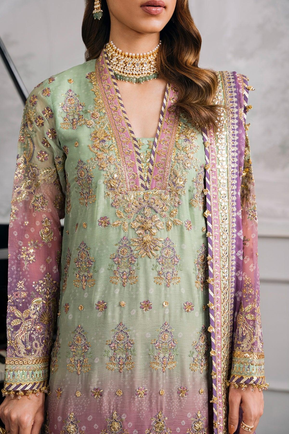 EMBROIDERED CHIFFON CH12-08 STITCHED