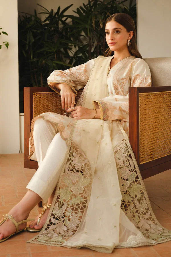 Baroque | Luxury Pret 24 | LAWN UF-662 - Aqsa Fabrics