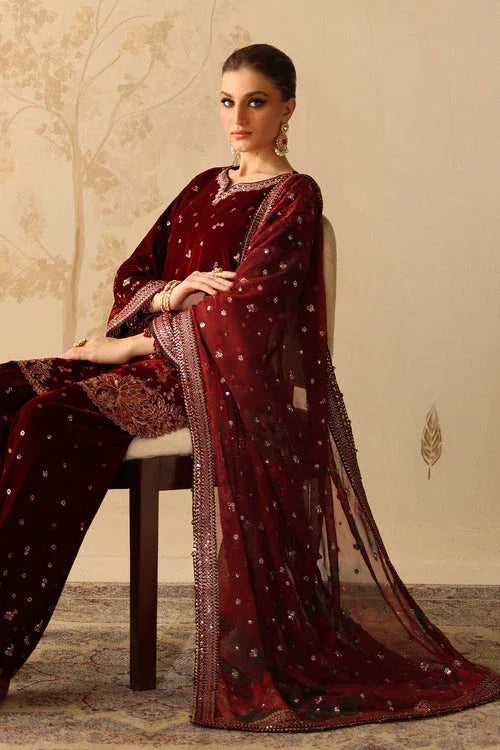 Baroque | Velvet 25 | UF-4314 - Aqsa Fabrics