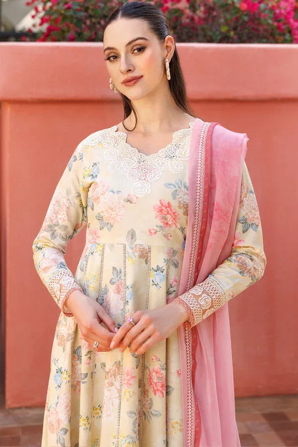 Farasha | Printed Essentials | Meadow Blush - Aqsa Fabrics