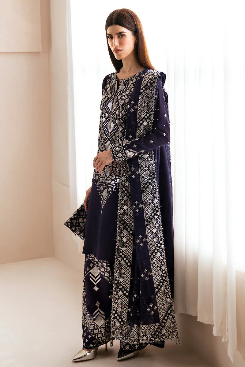 Jazmin | Formals Collection | Raw Silk UR-7030 - Aqsa Fabrics