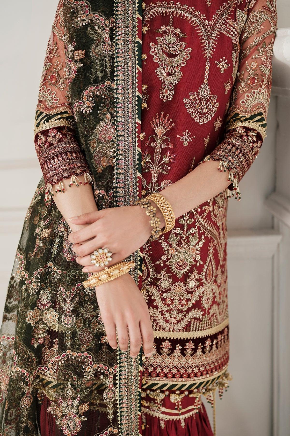 EMBROIDERED NET CH10-07 STITCHED