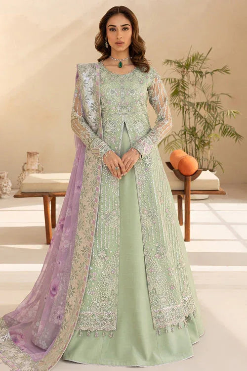 Farasha | Lu Zella Premium Formals 25 | Sage Luxe - Aqsa Fabrics
