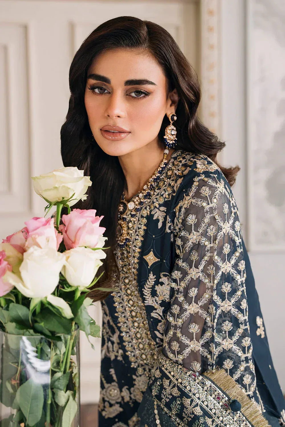 Baroque | Chantelle Embroidered Collection | CH12-01 - Aqsa Fabrics