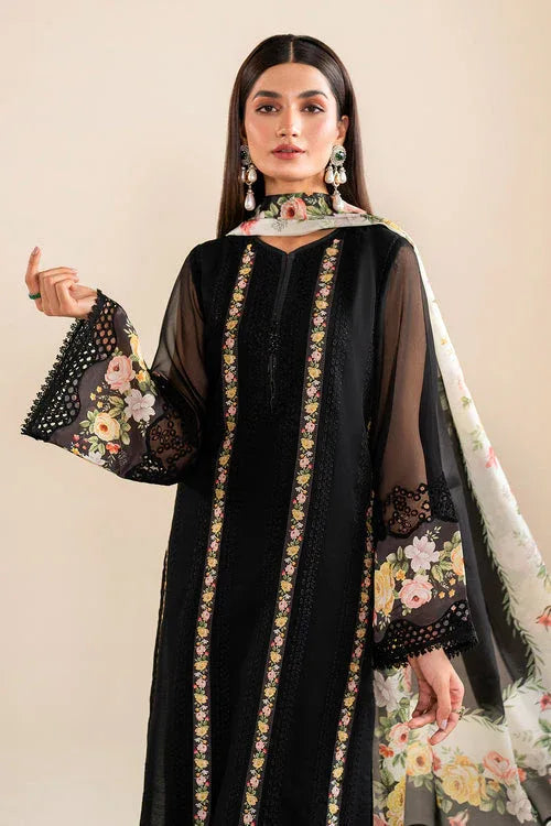 Baroque | Velvet Formals | CHIFFON UF-615 - Aqsa Fabrics