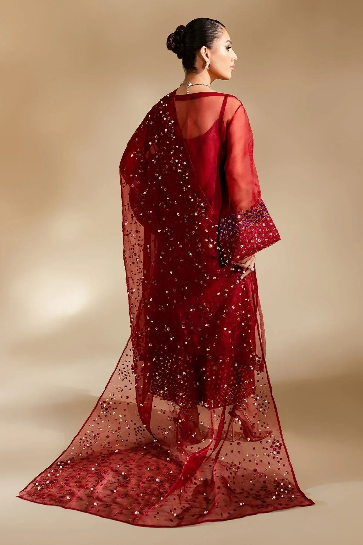 Nureh | Tiny Twinkles | LOVE STRUCK - Aqsa Fabrics