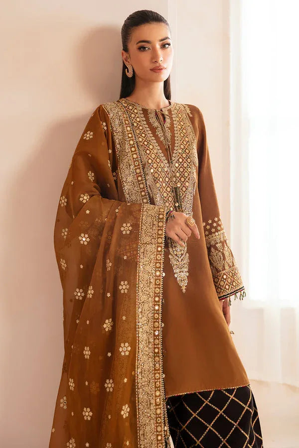 Jazmin | Formals Collection | Raw Silk UR-7037 - Aqsa Fabrics