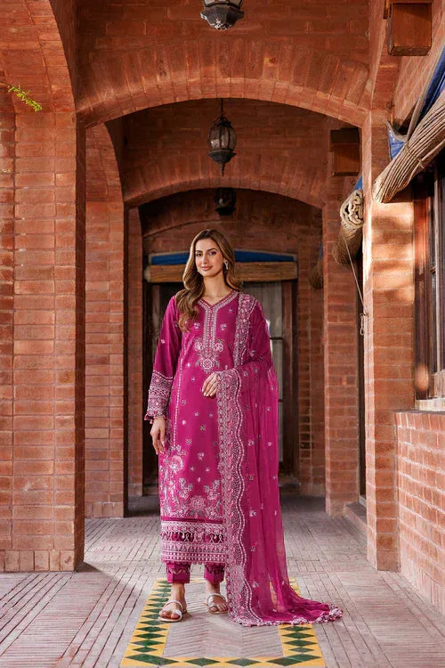 Farasha | Kaavish Lawn 24 | ROSY SOMBER - Aqsa Fabrics