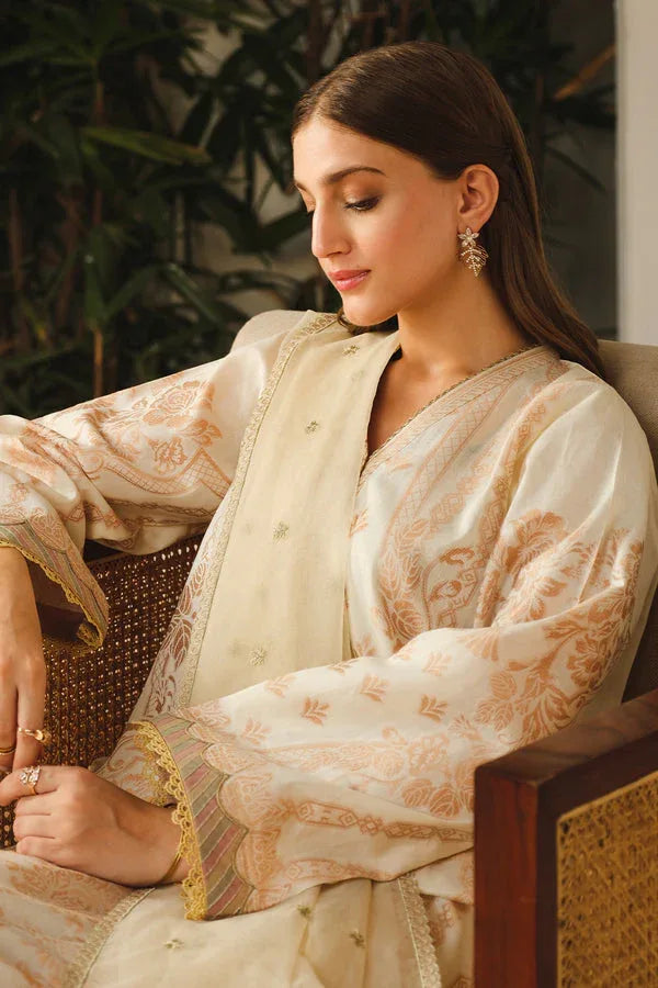 Baroque | Luxury Pret 24 | LAWN UF-662 - Aqsa Fabrics