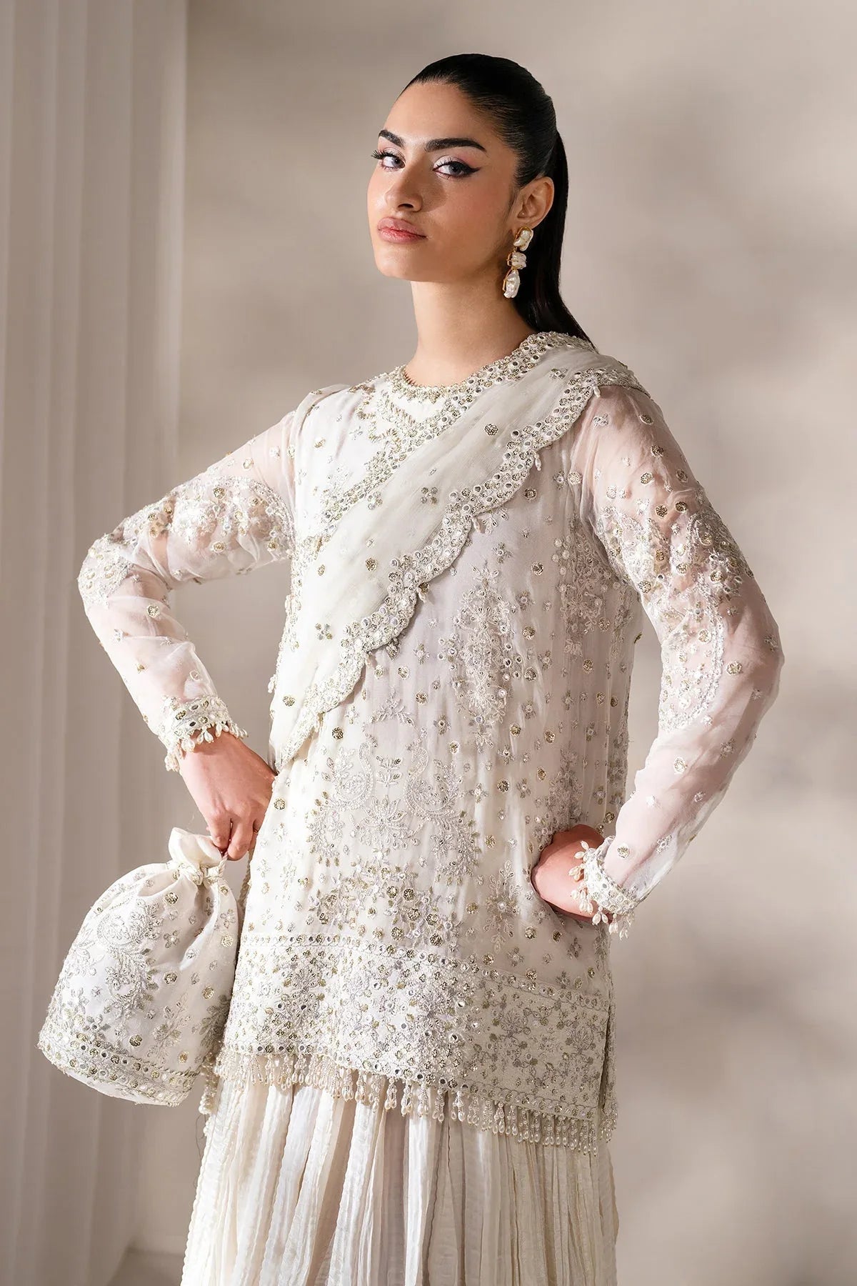 Baroque | Formal Collection |  UF-4140 - Aqsa Fabrics