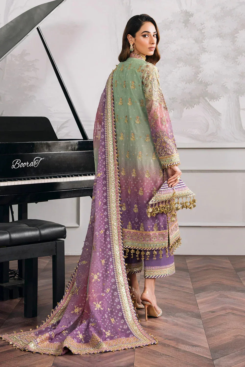 Baroque | Chantelle Embroidered Collection | CH12-08 - Aqsa Fabrics