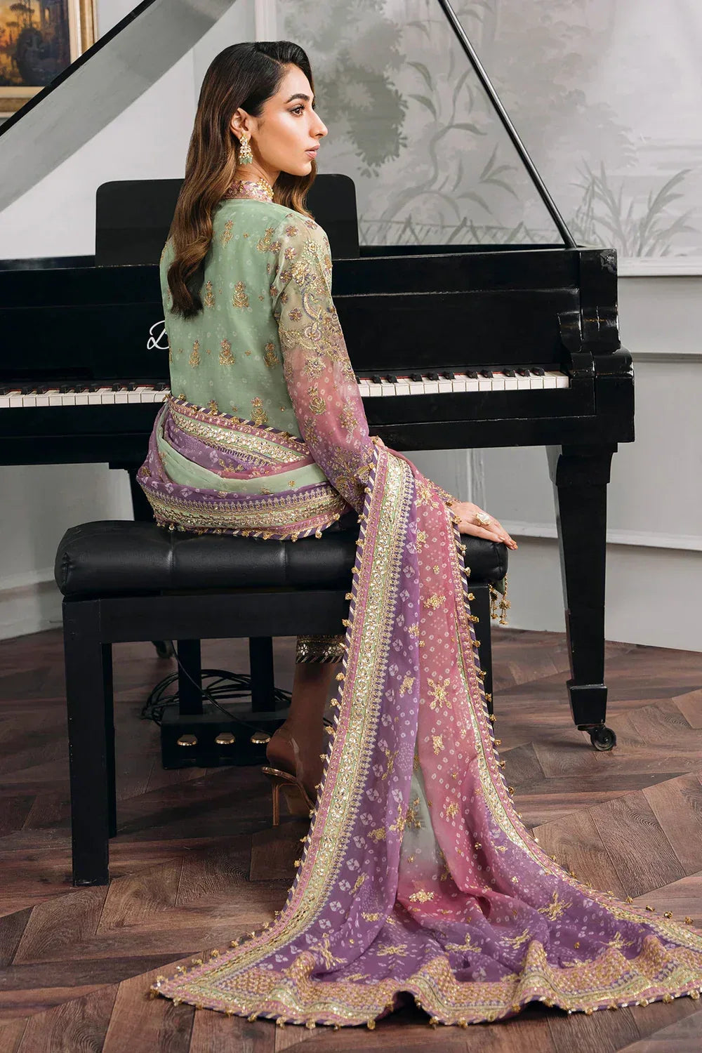 Baroque | Chantelle Embroidered Collection | CH12-08 - Aqsa Fabrics