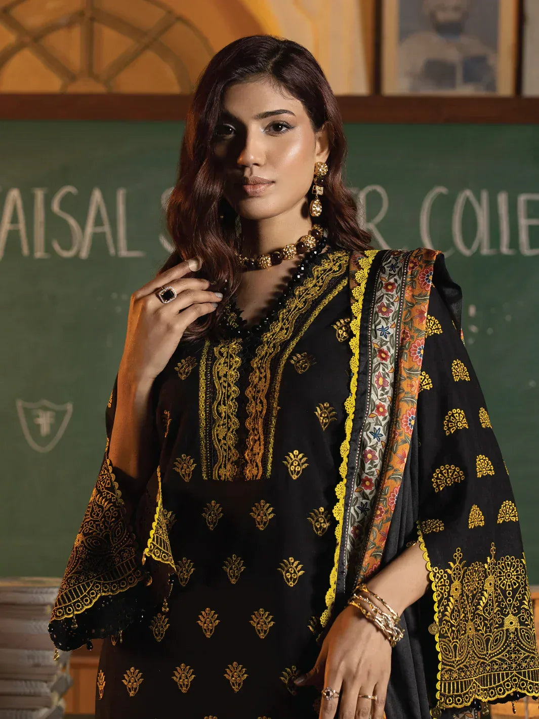 Faiza Faisal | Maya Luxury Lawn | Clara - Aqsa Fabrics