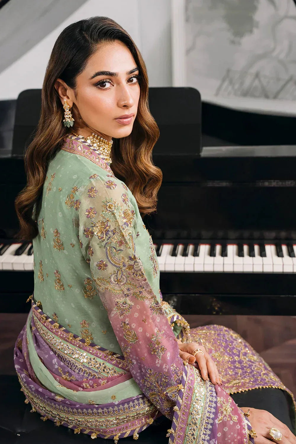 Baroque | Chantelle Embroidered Collection | CH12-08 - Aqsa Fabrics