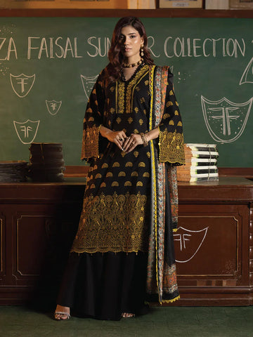 Faiza Faisal | Maya Luxury Lawn | Clara - Aqsa Fabrics