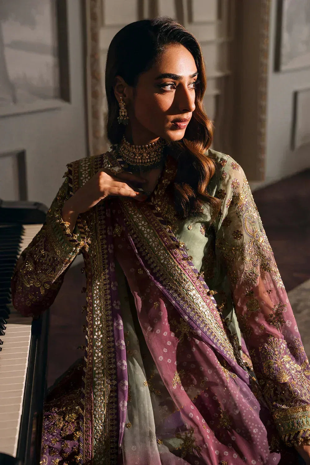 Baroque | Chantelle Embroidered Collection | CH12-08 - Aqsa Fabrics