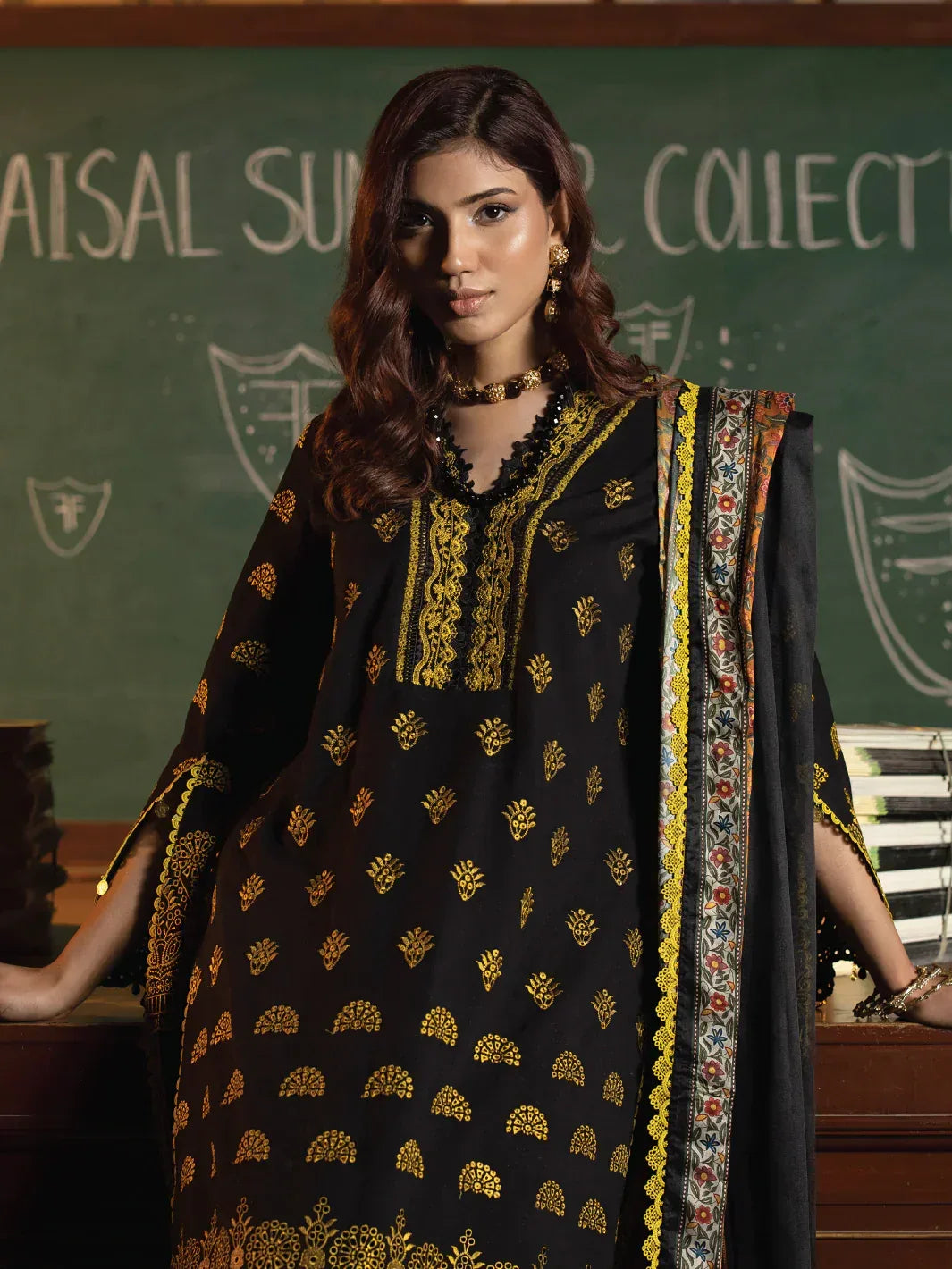 Faiza Faisal | Maya Luxury Lawn | Clara - Aqsa Fabrics