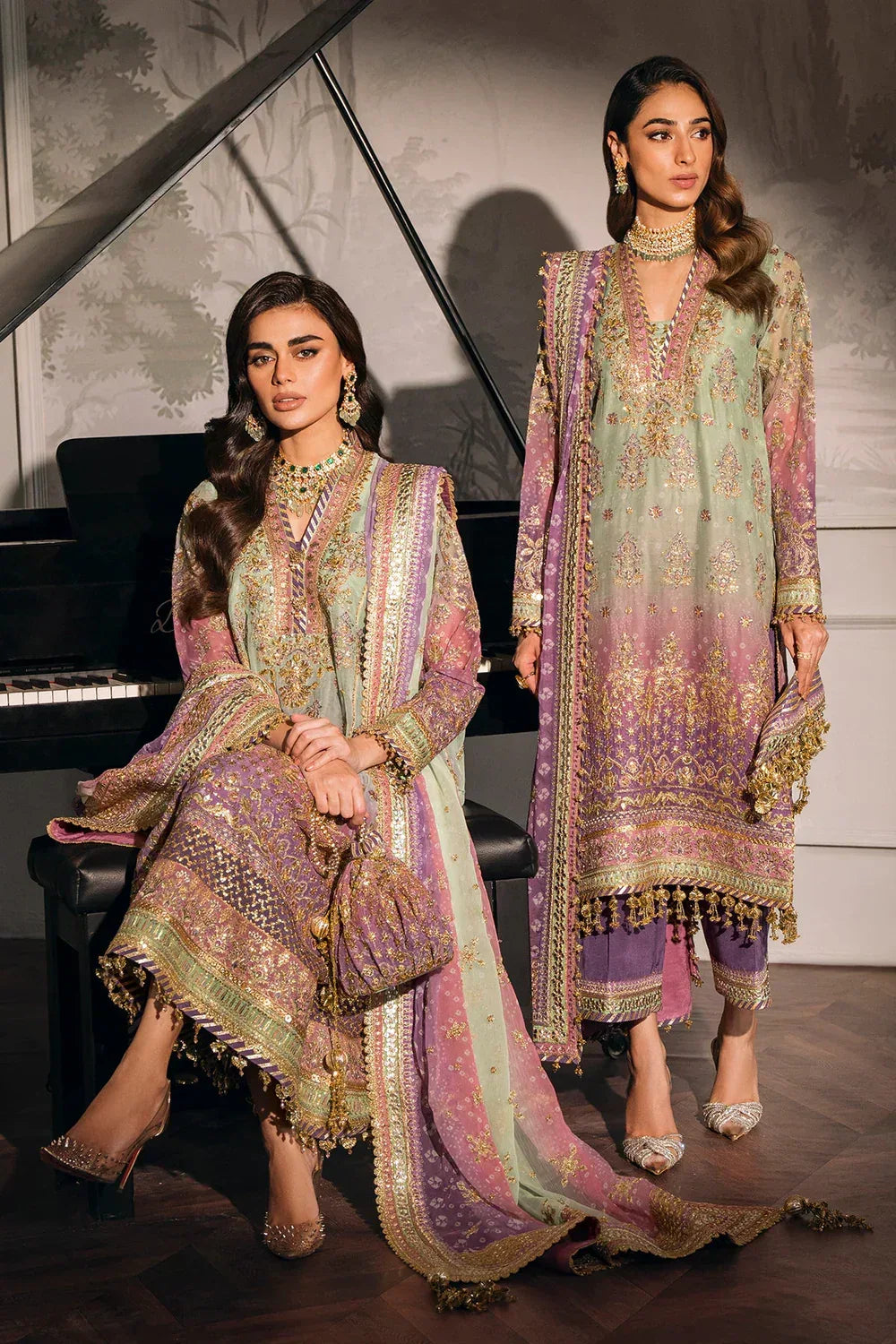 Baroque | Chantelle Embroidered Collection | CH12-08 - Aqsa Fabrics
