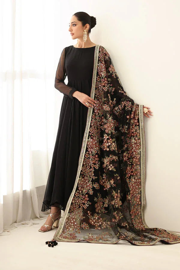 Baroque | Luxury Pret 25 | EMBROIDERED CHIFFON PR-1161 - Aqsa Fabrics