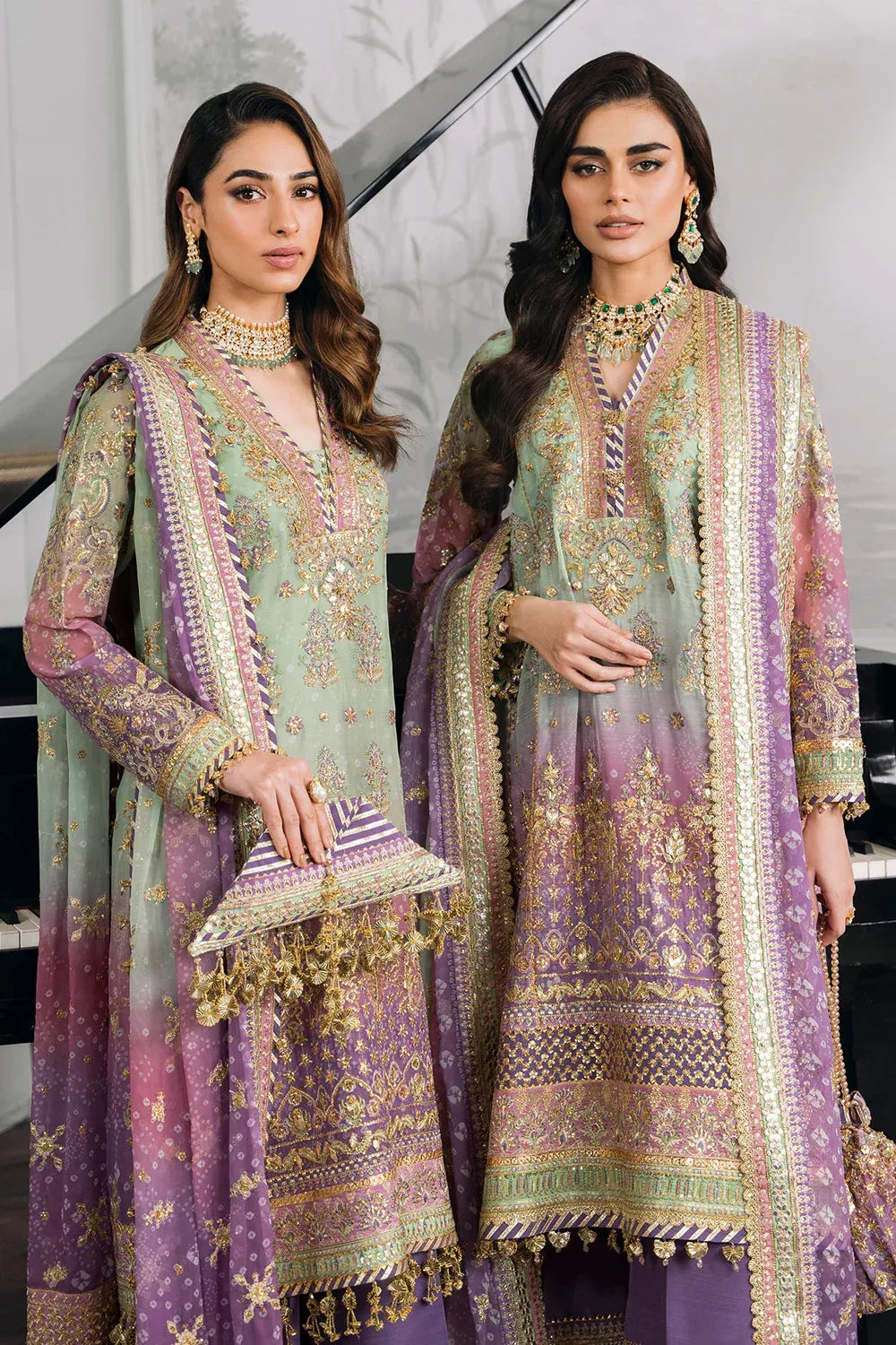 Baroque | Chantelle Embroidered Collection | CH12-08 - Aqsa Fabrics