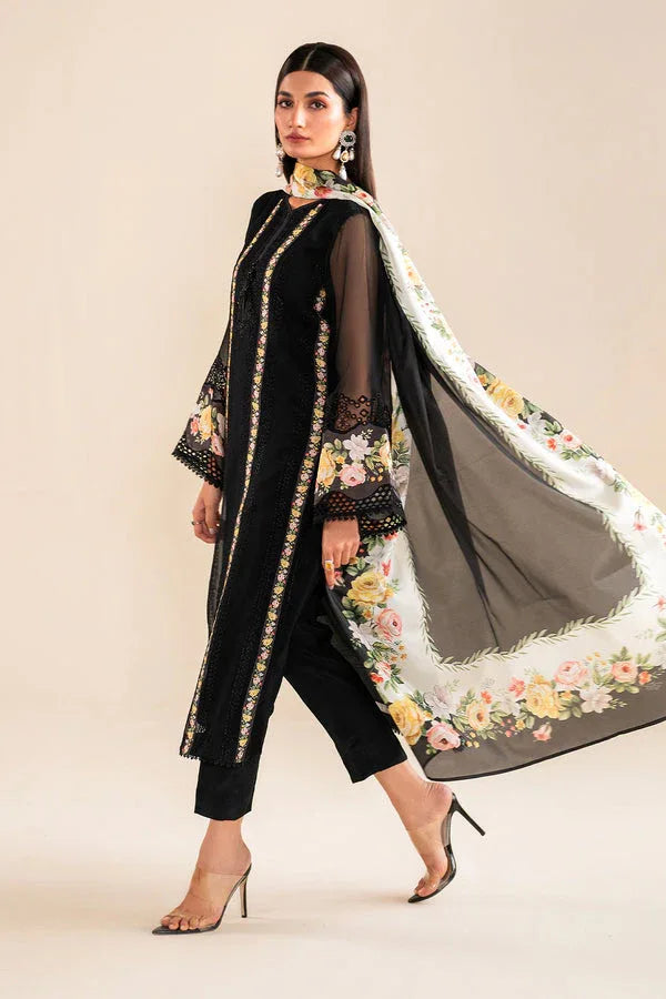 Baroque | Velvet Formals | CHIFFON UF-615 - Aqsa Fabrics