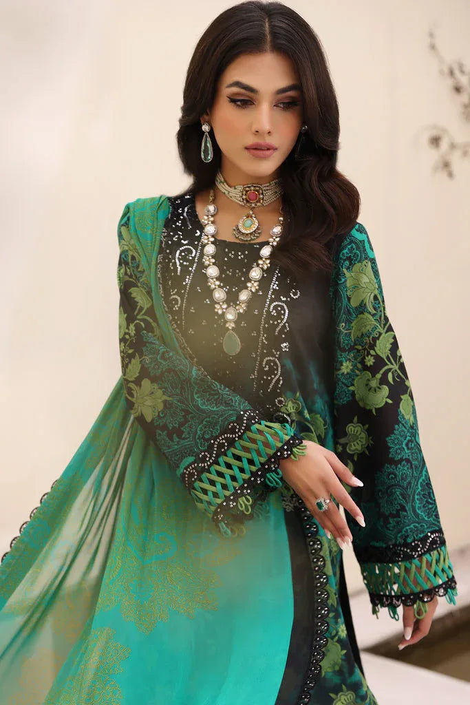 Charizma | Naranji Embroidered Lawn 24 | CN4-007 - Aqsa Fabrics