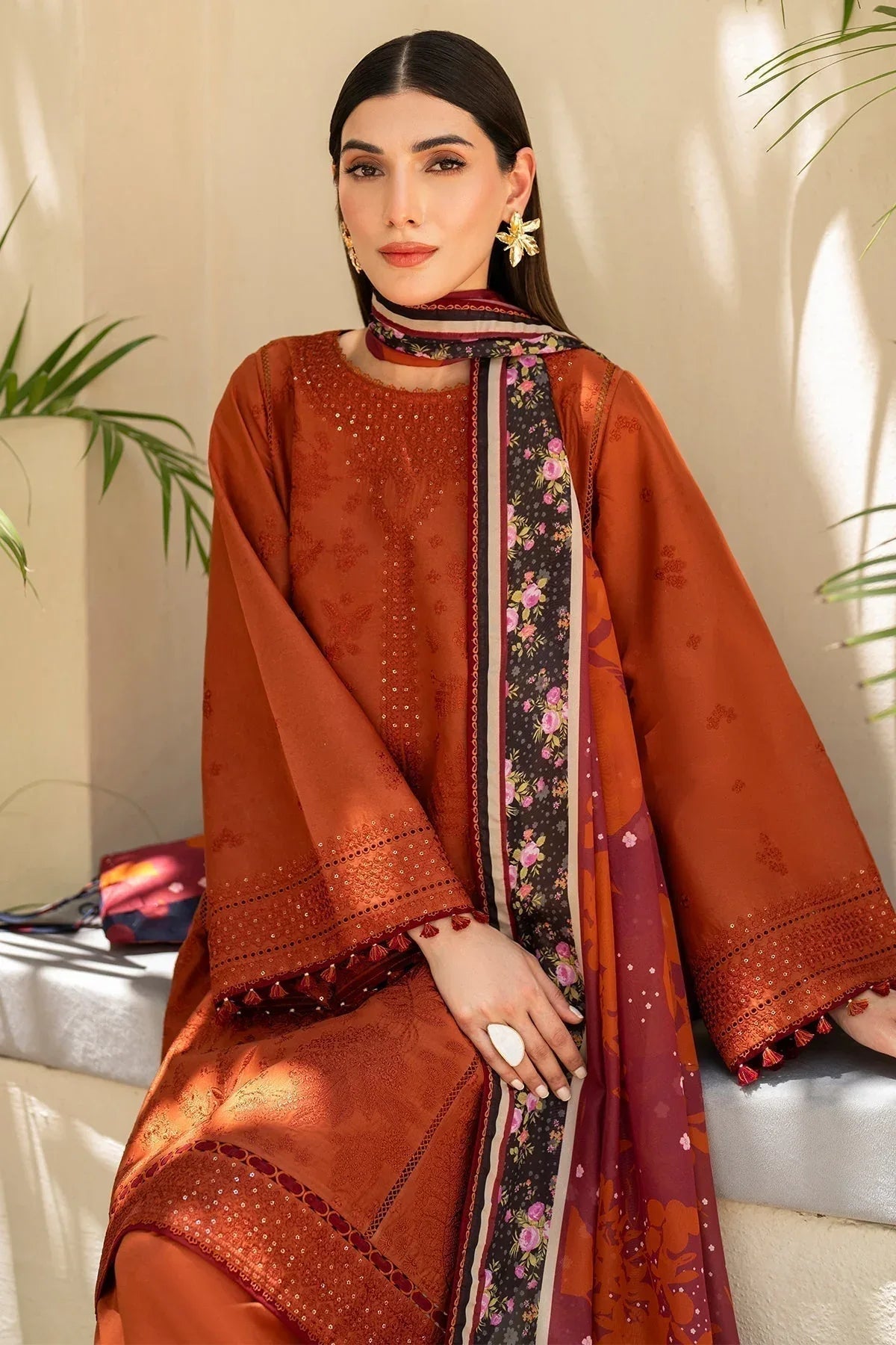 Jazmin | Irish Lawn SS 24 | D5 - Aqsa Fabrics