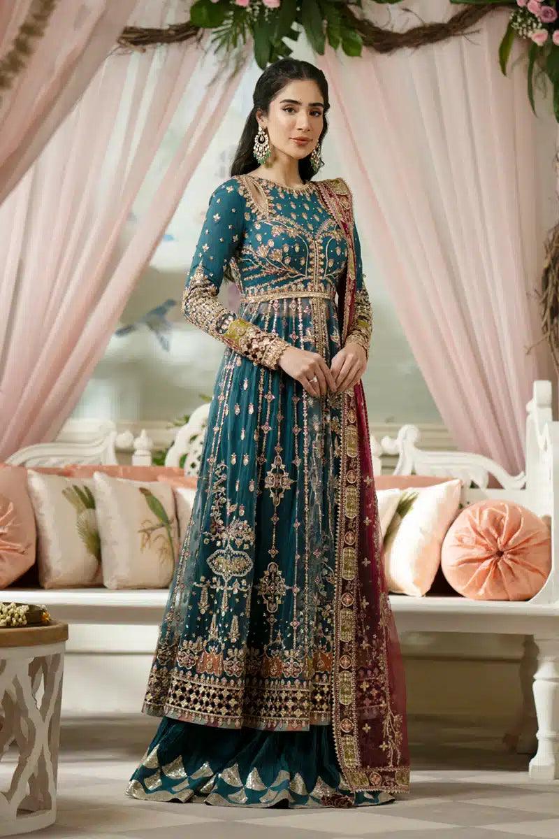 Qalamkar | Dilnaz Wedding Formals | DN-02 SABRINA - Aqsa Fabrics