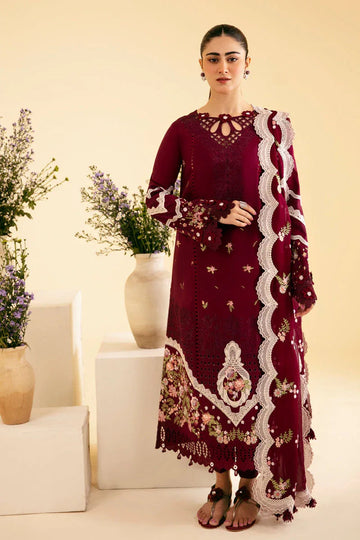 Qalamkar | Qlinekari Luxury Lawn | SQ-11 ZENAL - Aqsa Fabrics
