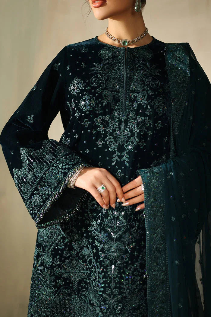 Baroque | Velvet 25 | UF-4322 - Aqsa Fabrics