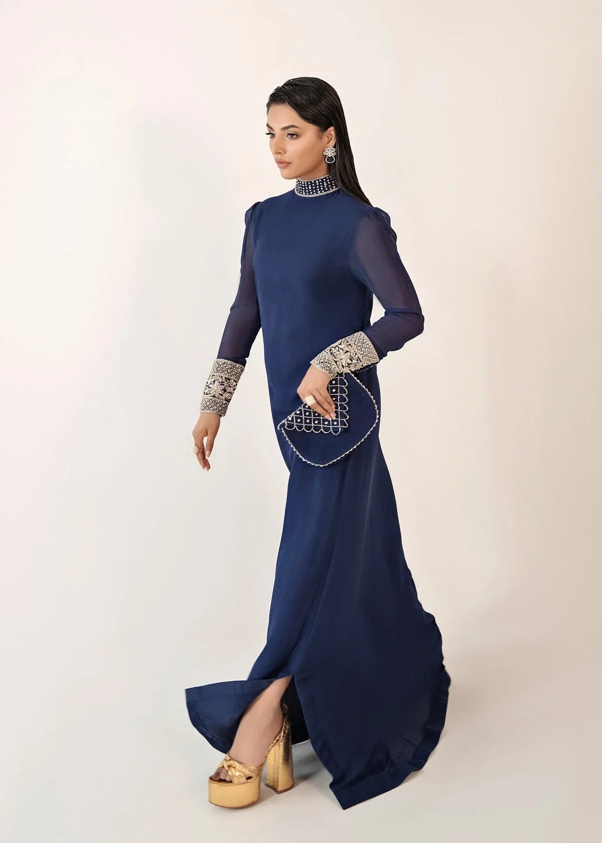 Dastoor | Euphoria Luxury Pret 24 | Azure - Aqsa Fabrics