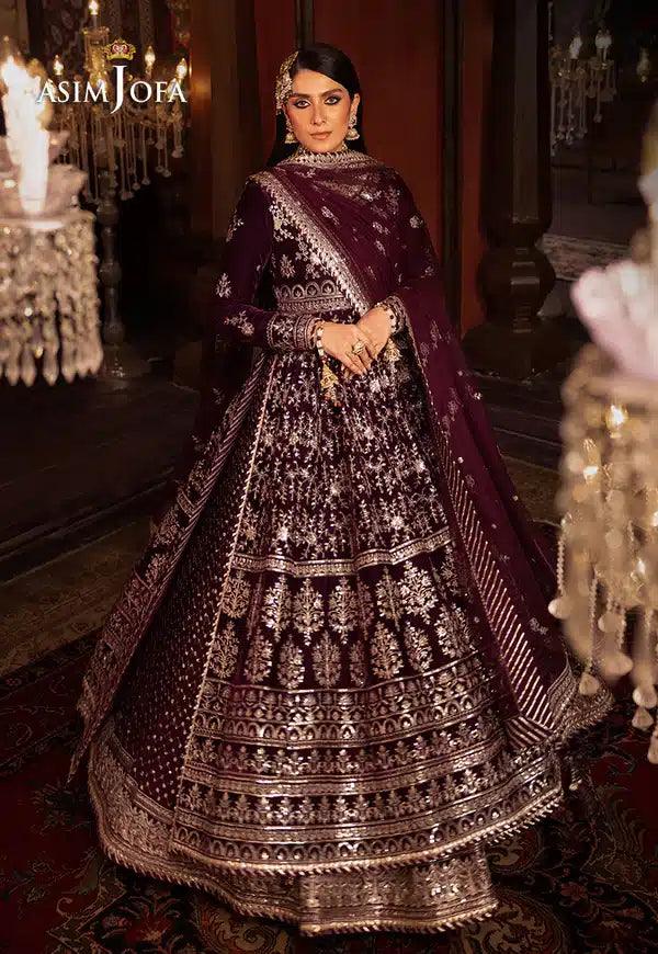 Asim Jofa | Makhmal Wedding Velvet 23 | AJMM-11 - Aqsa Fabrics