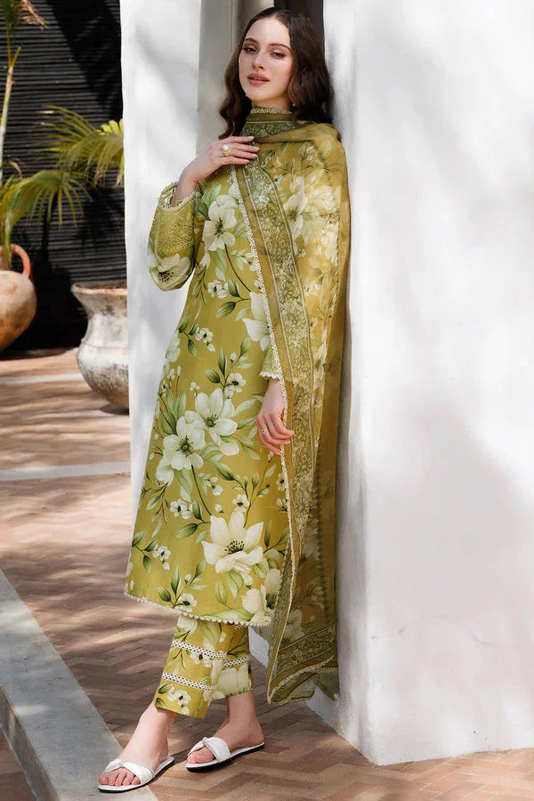 Farasha | Printed Essentials | Marigold Haze - Aqsa Fabrics