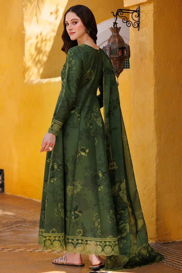 Farasha | Printed Essentials | Sage Charm - Aqsa Fabrics