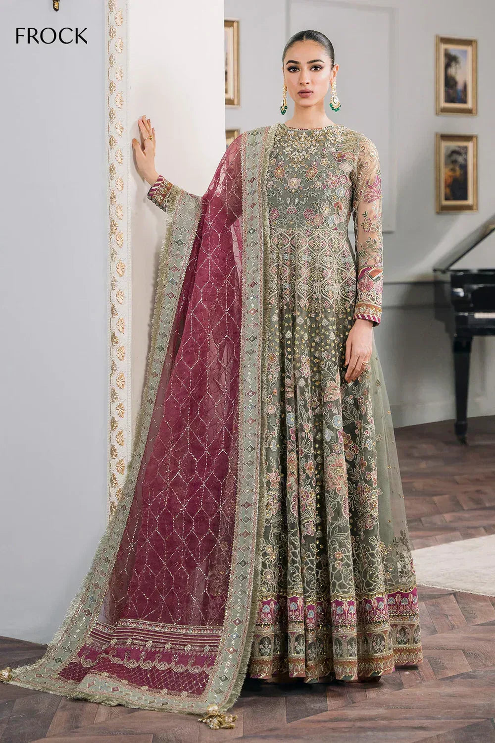 Baroque | Chantelle Embroidered Collection 2024 | CH12-02 - Aqsa Fabrics