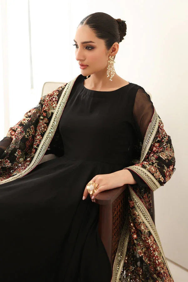 Baroque | Luxury Pret 25 | EMBROIDERED CHIFFON PR-1161 - Aqsa Fabrics