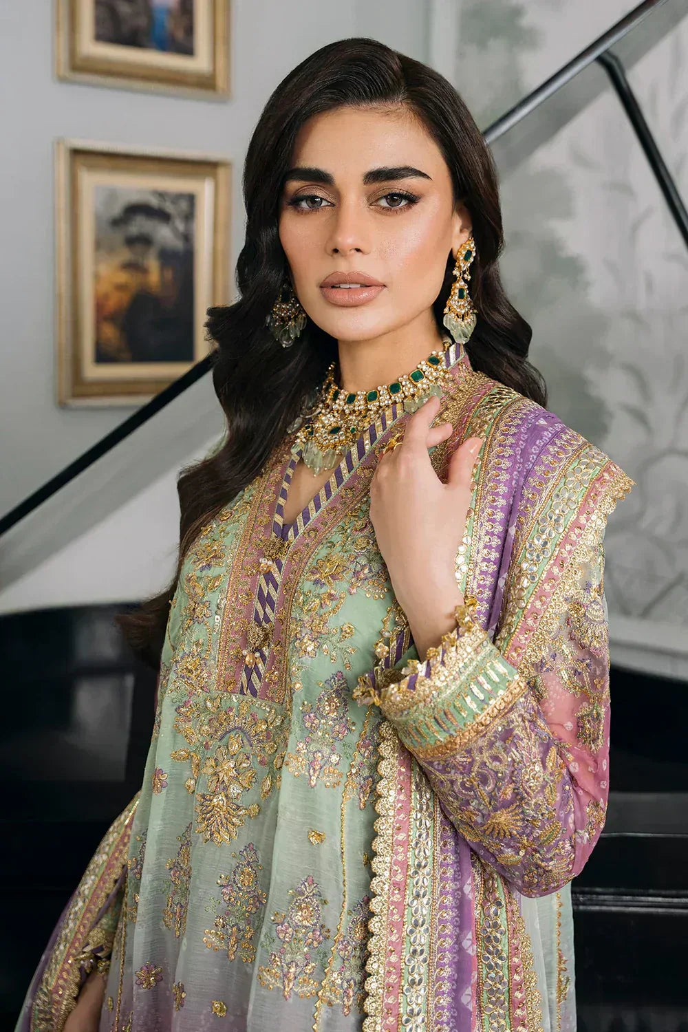Baroque | Chantelle Embroidered Collection | CH12-08 - Aqsa Fabrics