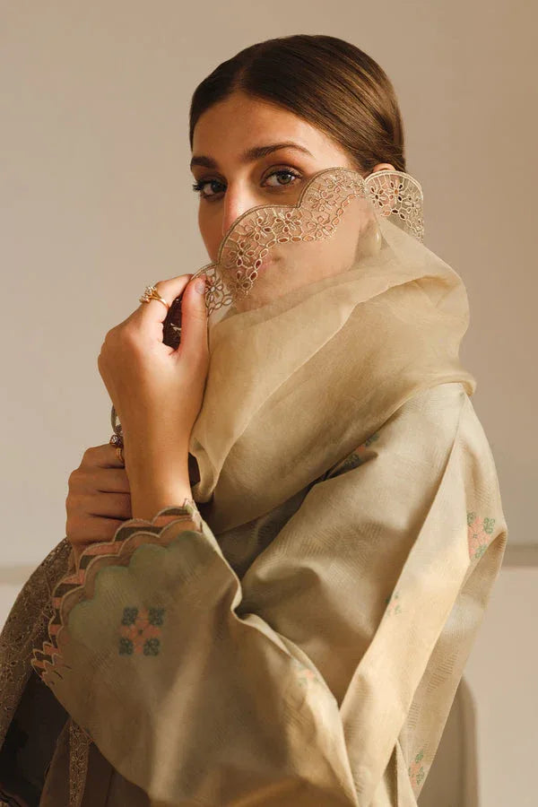 Baroque | Luxury Pret 24 | LAWN UF-664 - Aqsa Fabrics