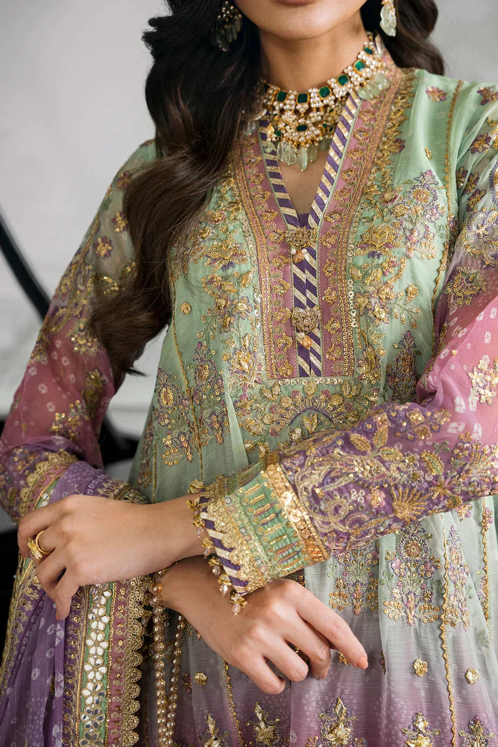Baroque | Chantelle Embroidered Collection | CH12-08 - Aqsa Fabrics