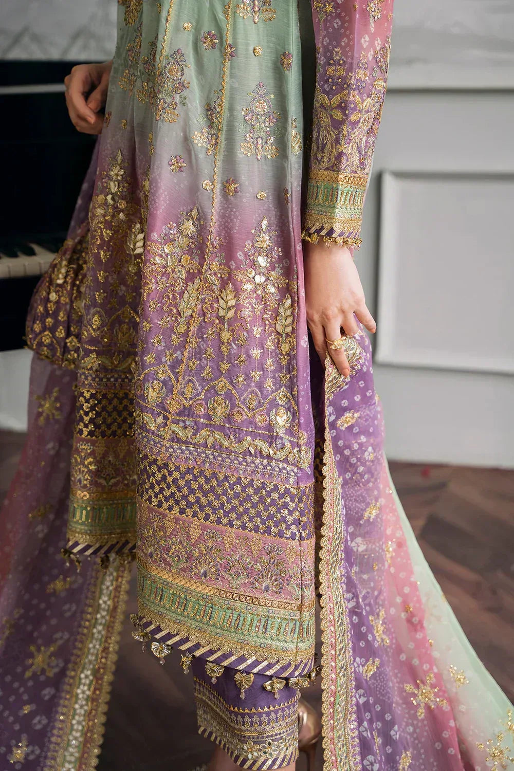 Baroque | Chantelle Embroidered Collection | CH12-08 - Aqsa Fabrics