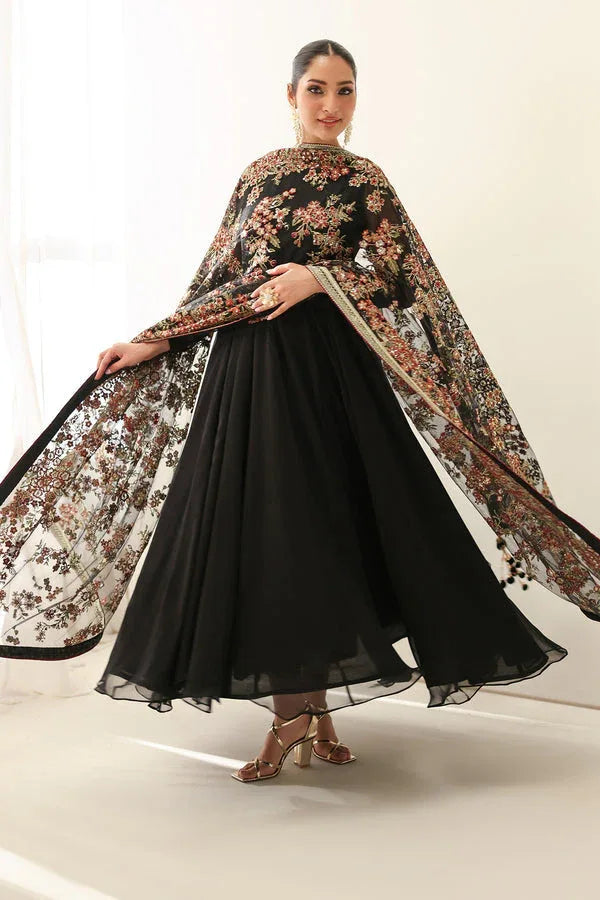 Baroque | Luxury Pret 25 | EMBROIDERED CHIFFON PR-1161 - Aqsa Fabrics