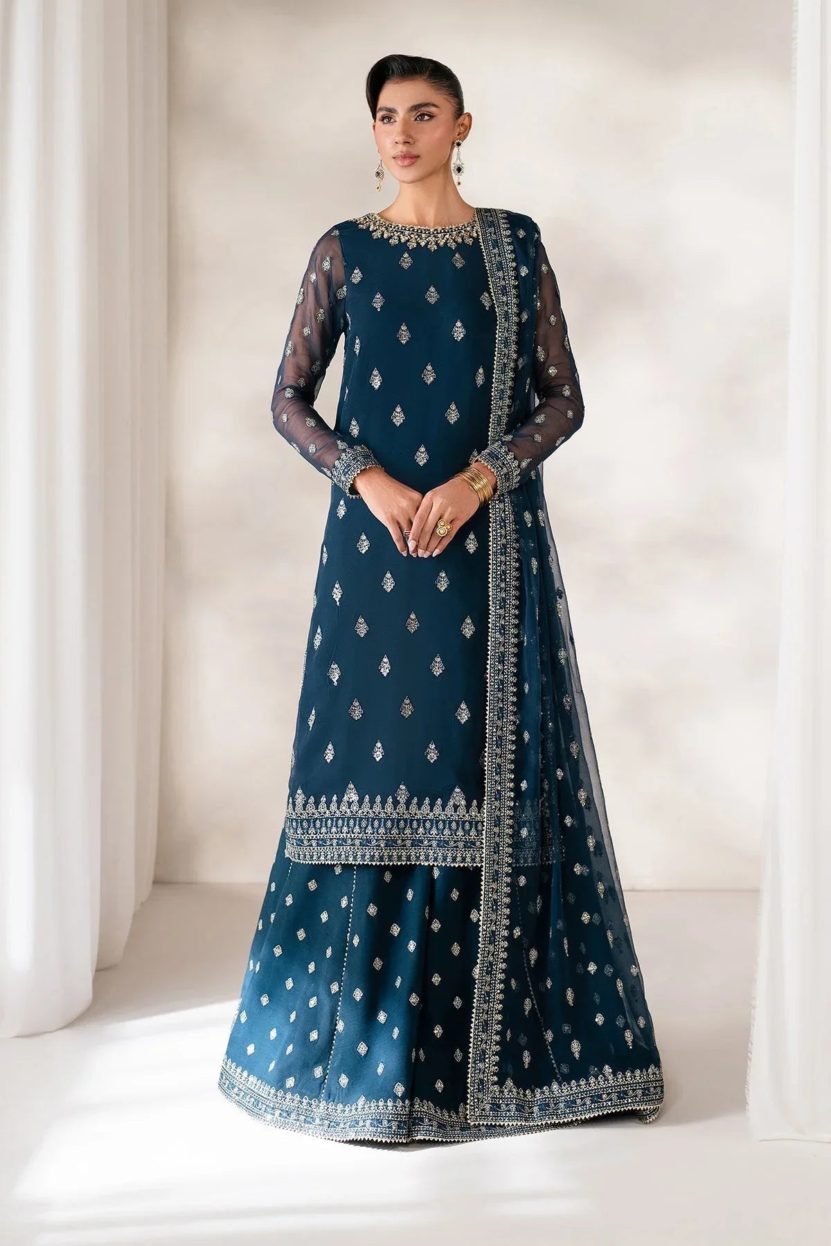 Baroque | Formal Collection | UF-4142 - Aqsa Fabrics